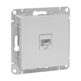 Механизм телефонной розетки EKF RJ11 Эпика алюминий