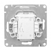 Механизм выключателя карточного с подсветкой EKF 10А Эпика алюминий