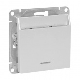 Механизм выключателя карточного с подсветкой EKF 10А Эпика алюминий