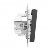 Механизм выключателя 3-клавишного EKF 10А Эпика черный