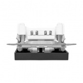 Механизм переключателя 1-клавишного EKF перекрестного 10А Эпика черный