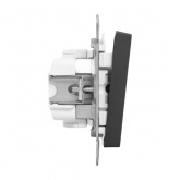 Механизм переключателя 1-клавишного EKF перекрестного 10А Эпика черный