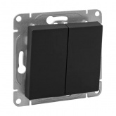 Механизм переключателя 2-клавишного EKF перекрестного 10А Эпика черный