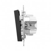 Механизм 1-клавишной кнопки EKF 10А Эпика черный