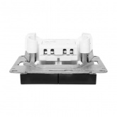 Механизм 2-клавишной кнопки EKF 10А Эпика черный