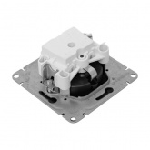 Механизм розетки EKF 2P+E 16А Эпика черный