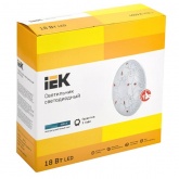 Светильник светодиодный ИЭК LED ДПБ 2004 18Вт 4000К 1080Lm IP20 круг белый