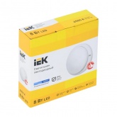 Светильник светодиодный ИЭК ДПО 4005 8Вт 6500K 530Lm IP54 круг белый