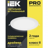 Светильник светодиодный ИЭК LED ДВО 1607 18Вт 4000K 1260Lm IP20 круг белый d200/D220x23mm