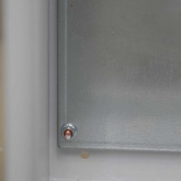 Корпус металлический навесной с монтажной панелью DEKraft ЩРНМ 2.0 300х300х200 IP31 RAL7035