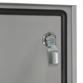 Корпус металлический навесной с монтажной панелью DEKraft ЩРНМ 2.0 400х400х200 IP55 RAL7035