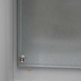 Корпус металлический навесной с монтажной панелью DEKraft ЩРНМ 2.0 500х400х200 IP55 RAL7035