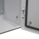 Корпус металлический навесной с монтажной панелью DEKraft ЩРНМ 2.0 500х400х250 IP55 RAL7035