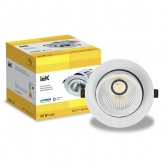 Светильник светодиодный поворотный ИЭК PRO ДВО 1822 35Вт 4000К 4200Lm IP20 круг белый