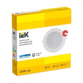 Светильник светодиодный ИЭК LED ДВО 1716 18Вт 4000К 1530Lm IP40 круг белый d140/D195x32mm