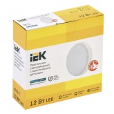 Светильник светодиодный ИЭК LED ДПО 2011Д 12Вт 4000К 1140Lm IP54 круг белый с акустическим датчиком