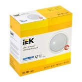 Светильник светодиодный ИЭК ДПО 5051 18Вт 6500К 1770Lm IP65 круг белый