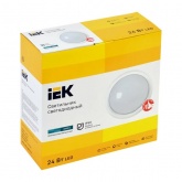 Светильник светодиодный ИЭК ДПО 5060 24Вт 4000К 2280Lm IP65 круг белый