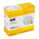 Светильник светодиодный ИЭК ДПО 5071 28Вт 6500К 2660Lm IP65 круг белый