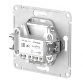 Одноклавишный выключатель с подсветкой SE Glossa 10A механизм быстрозажимные клеммы, белый