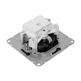 Механизм розетки EKF 2P+E 16А с защитными шторками Эпика черный