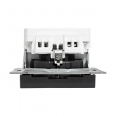 Механизм розетки EKF 2P+E 16А с USB-А и USB-C со шторками Эпика черный