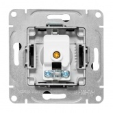 Механизм розетки EKF простой TV 5-862МГц Эпика черный