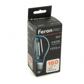 Лампа светодиодная филаментная Feron PRO LB-1106 A60 6W 6400K 175-265V E27 1000Lm дневной свет