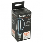 Лампа светодиодная филаментная Feron PRO LB-1112 A60 12W 6400K 175-265V E27 1960Lm дневной свет