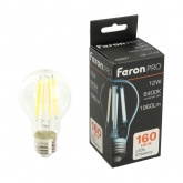Лампа светодиодная филаментная Feron PRO LB-1112 A60 12W 6400K 175-265V E27 1960Lm дневной свет