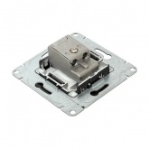 Механизм розетки EKF оконечный TV 5-862МГц Эпика черный