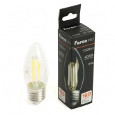 Лампа филаментная светодиодная свеча Feron PRO LB-1208 C35 8W 4000K 220V E27 1300Lm холодный свет