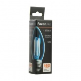 Лампа филаментная светодиодная свеча Feron PRO LB-1208 C35 8W 6400K 175-265V E27 1320Lm дневной свет