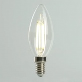 Лампа филаментная светодиодная свеча Feron PRO LB-1208 C35 8W 4000K 220V E14 1300Lm холодный свет