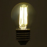 Лампа светодиодная филаментная шарик Feron.PRO LB-1706 G45 6W 4000K 175-265V E27 980Lm холодный свет