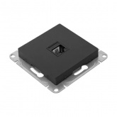 Механизм телефонной розетки EKF RJ11 Эпика черный