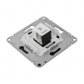 Механизм телефонной розетки EKF RJ11 Эпика черный