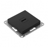 Механизм розетки EKF HDMI Эпика черный