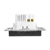 Механизм зарядной розетки EKF 2хUSB тип C Эпика черный