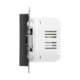 Механизм зарядной розетки EKF USB А и USB C Эпика черный