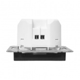 Механизм зарядной розетки EKF USB тип C быстрая зарядка Эпика черный