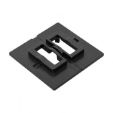 Пластина EKF переходная для 1 или 2х клавишного выключателя IP44 Эпика черный