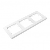 Рамка 3-местная EKF Эпика белый