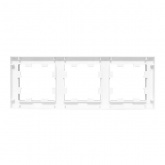 Рамка 3-местная EKF Эпика белый
