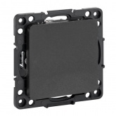 Механизм выключателя 1-клавишного EKF 10А Стокгольм черный