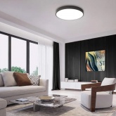 Светильник светодиодный накладной Feron AL1600 48W 3000К-6400K 3840Lm IP44 черный, круглый