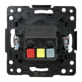 Механизм розетки EKF 2P+E 16А с защитными шторками Стокгольм черный