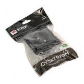 Механизм розетки EKF 2P+E 16А с защитными шторками винтовые клеммы Стокгольм черный