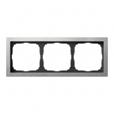 Рамка Systeme Electric ArtGallery Pure 3 поста металл, алюминий