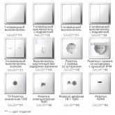 Рамка Systeme Electric ArtGallery Pure 3 поста металл, латунь